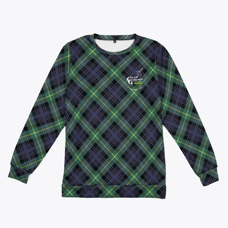 tartan white logo left chest