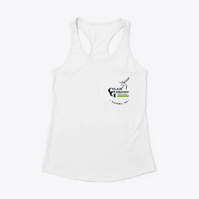 black logo left chest women